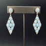 Larimar kite drop earrings - sterling silver - Renee Piatt Collection