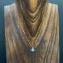 Larimar protective eye chain necklace - silver - Renee Piatt Collection