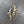 Leather fringe wave earring - gold - Renee Piatt Collection