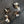 Metal ribbon wave earrings - silver, gold, rose gold - Renee Piatt Collection