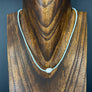 Mint beaded necklace with freshwater pearl - gold - Renee Piatt Collection