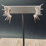 Modern gradient spike earrings - silver, gold - Renee Piatt Collection