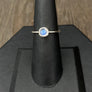 Moon Phases tiny full moon layering ring - sterling silver - Renee Piatt Collection