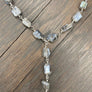 Mystic labradorite lariat - silver - Renee Piatt Collection