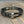 Nailhead accent hinged bangle bracelet - gloss black and chrome - Renee Piatt Collection