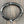 Nailhead accent hinged bangle bracelet - gloss black and chrome - Renee Piatt Collection