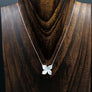 Pavé cz 3D flower necklace - Renee Piatt Collection