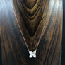 Pavé cz 3D flower necklace - Renee Piatt Collection
