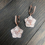 Pavé cz 3D pansy earrings - Renee Piatt Collection