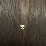 Pavé cz skull layering necklace - Renee Piatt Collection