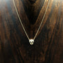 Pavé cz skull layering necklace - Renee Piatt Collection