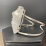 Quartz cluster cuff bracelet - silver, gold - Renee Piatt Collection