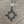 Quartz nugget necklace wih black pavé cz pendant - gunmetal - Renee Piatt Collection