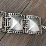 Rock stud bracelet - antique silver - Renee Piatt Collection