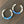 Rubber disc hoop earrings - gold - Renee Piatt Collection