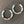 Rubber disc hoop earrings - gold - Renee Piatt Collection