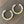 Rubber disc hoop earrings - gold - Renee Piatt Collection