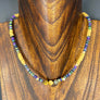 Rubber disc necklace - gold - Renee Piatt Collection