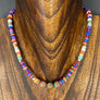 Rubber disc necklace - gold - Renee Piatt Collection