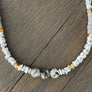 Rubber disc necklace - gold - Renee Piatt Collection
