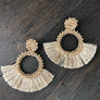 Seed bead and tassel statement earring - Renee Piatt Collection