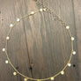 Small dangling coin necklace - 6mm - Renee Piatt Collection