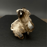 Smoky quartz cluster ring - silver - Renee Piatt Collection