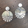 Summer "moonset" earring - antique silver - Renee Piatt Collection