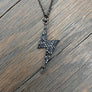 The Women Who Rock™ pavé cz lightning bolt necklace -silver, gold, gunmetal, rose gold - no coupon codes please - Renee Piatt Collection