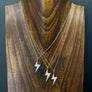 The Women Who Rock™ pavé cz lightning bolt necklace -silver, gold, gunmetal, rose gold - no coupon codes please - Renee Piatt Collection