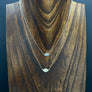 Tiny pavé cz and opal eye necklace - sterling, silver - Renee Piatt Collection