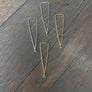 Wire threader earrings - sterling silver and gold vermeil - Renee Piatt Collection