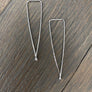 Wire threader earrings - sterling silver and gold vermeil - Renee Piatt Collection
