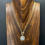 Wrap and toggle amethyst rose necklace - gold - Renee Piatt Collection